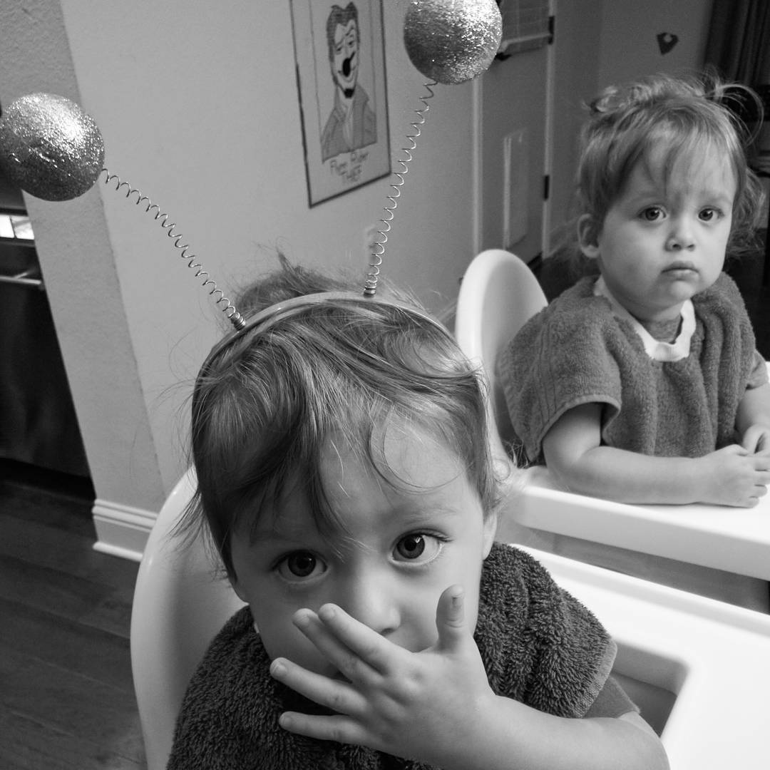 Dorothy refuses to not wear this headband for a week now. This was from earlier this week before she caught pink eye