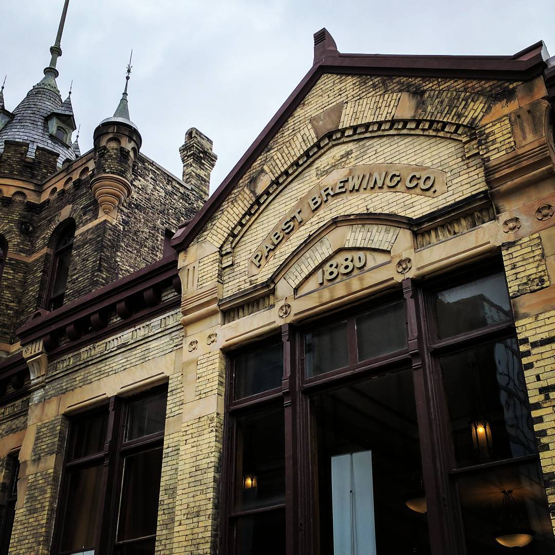 Little talking about beer at the old Pabst Brewery. They are brewing their own again just down the street on a little 10 bbl system