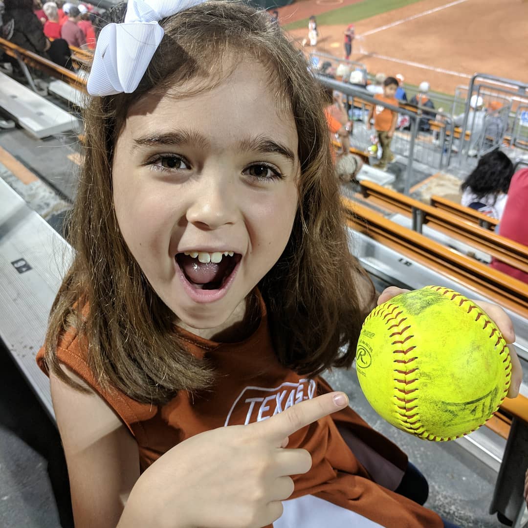 Even got a foul ball