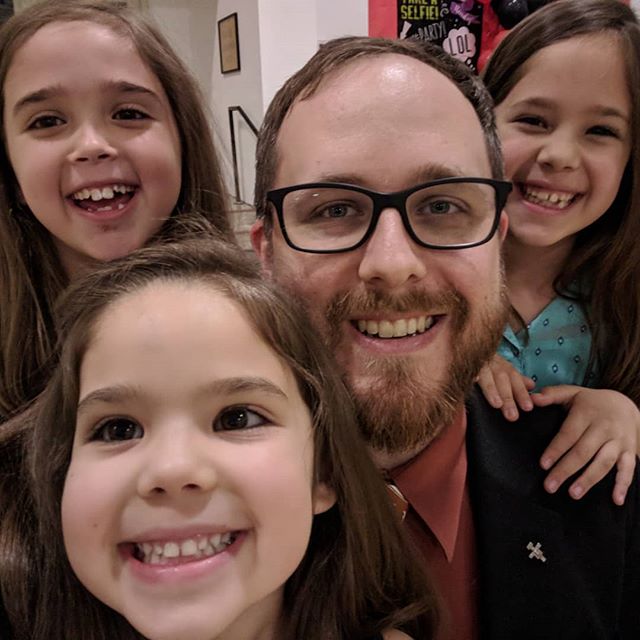 Father-Daughter Dance at @st.ignatiusmartyraustin. The last dance was an interesting experiment in four-person dancing.