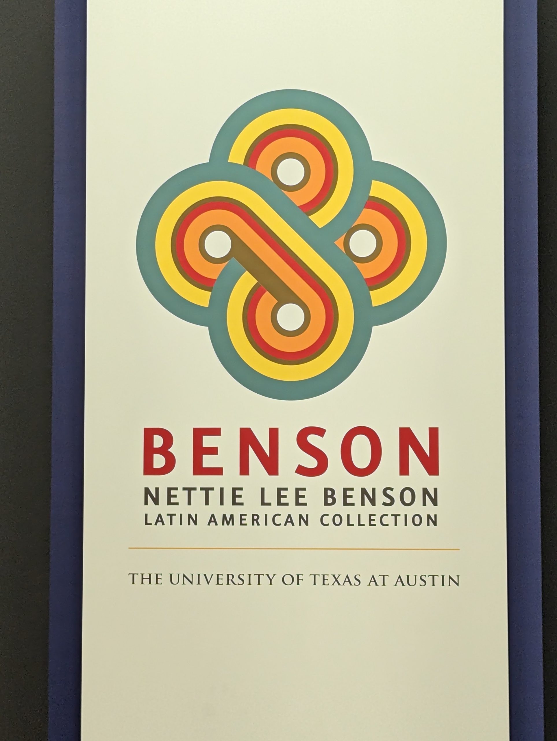 Logo for the Benson Latin American Studies Collection at UT Austin.