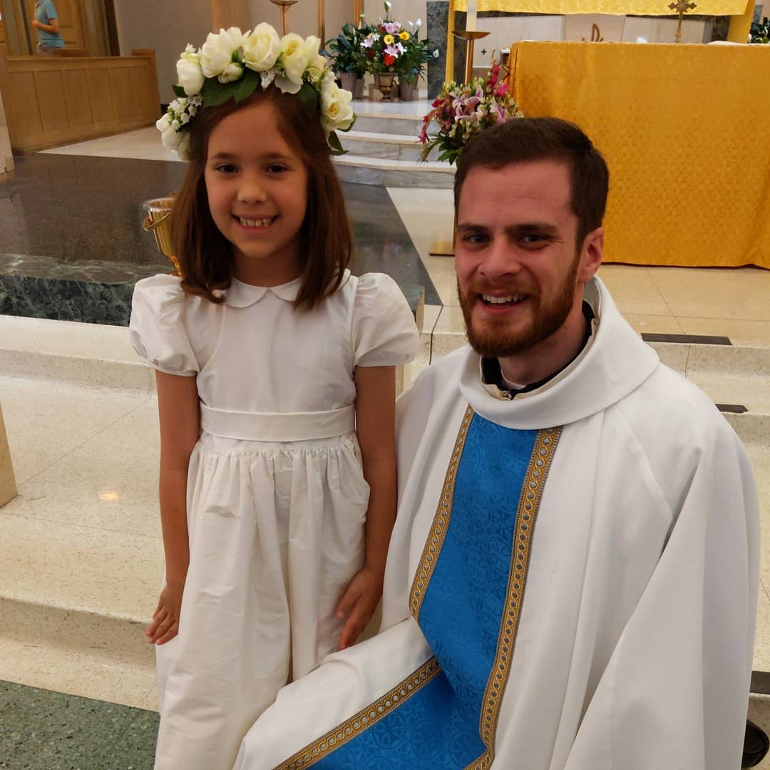 Catalina’s First Communion was celebrated by Fr. Karl, who was ordained three weeks ago