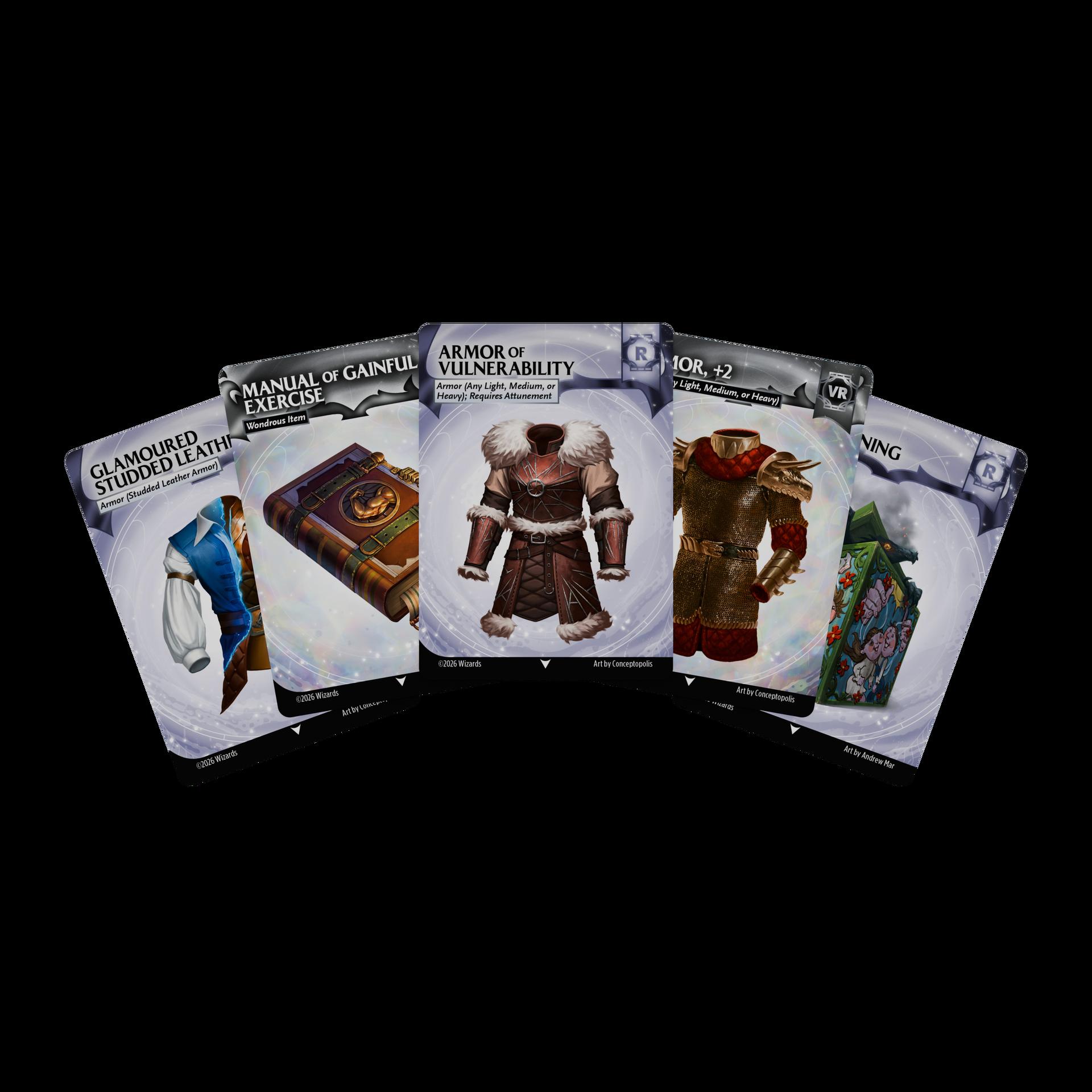 A fan of D&D Magic Items: Rare and Very Rare Reference Cards