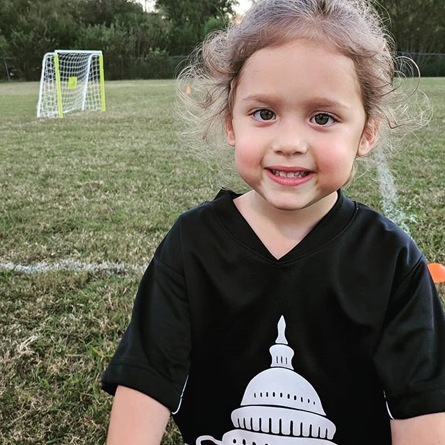 Dorothy playing soccer.