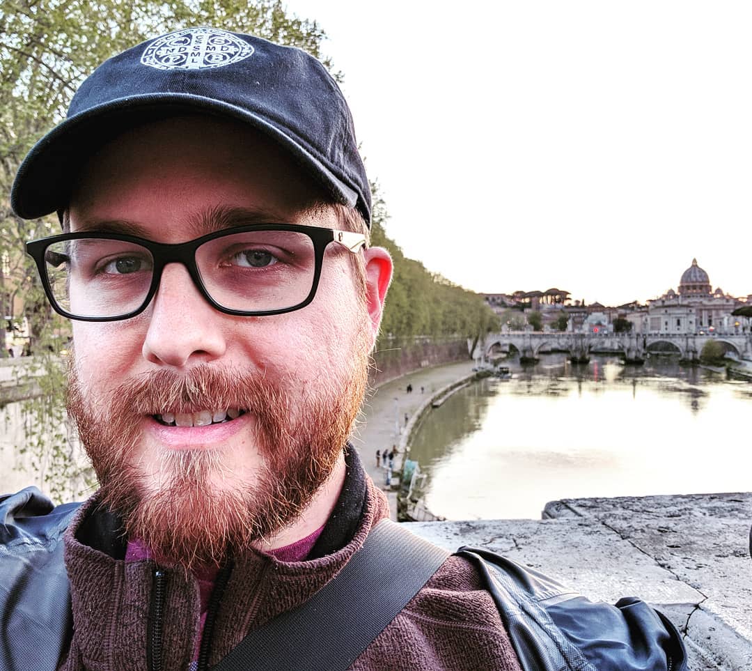 Just a random selfie from a bridge with a view of St. Peter’s