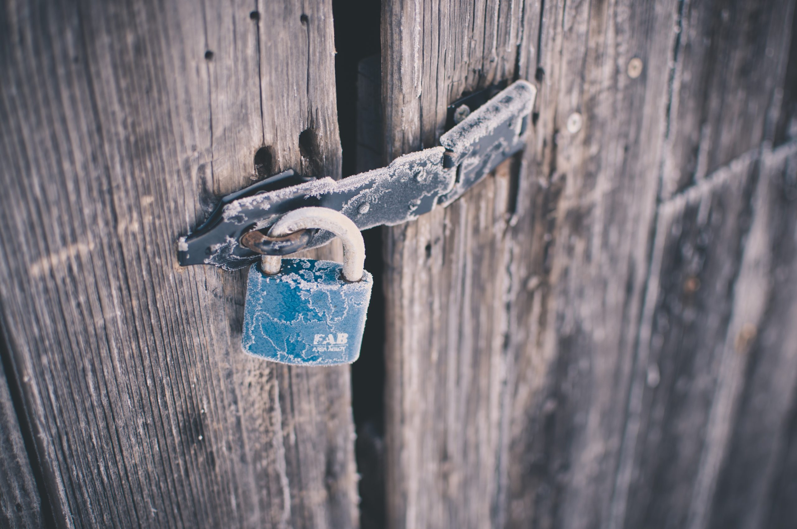 An old lock.