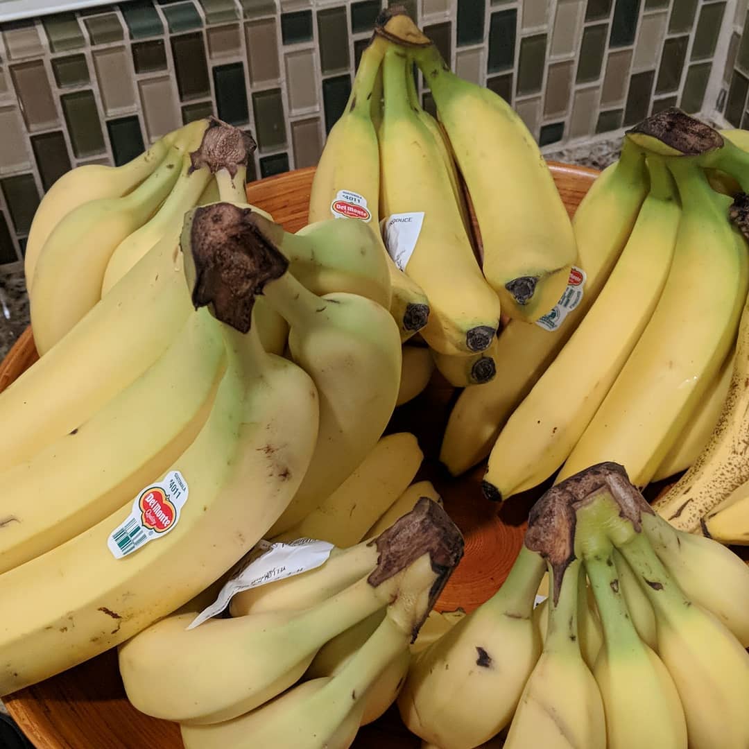 We eat a lot of bananas around here.